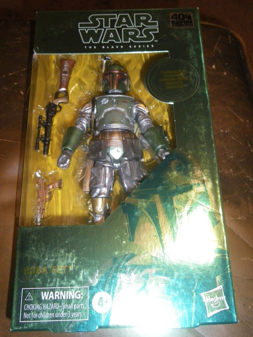Star Wars The Black Series Boba Fett Carbonized Graphite Action Figure 40th Anv.